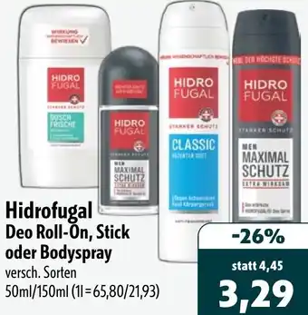 Aktiv Irma Hidrofugal Deo Roll-On, Stick oder Bodyspray Angebot