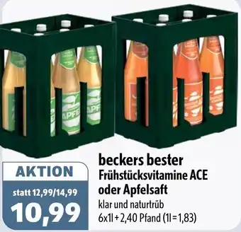 Aktiv Irma beckers bester Frühstücksvitamine ACE oder Apfelsaft Angebot
