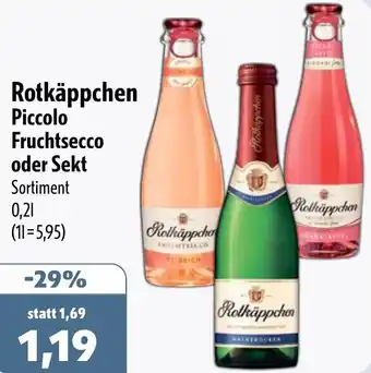 Aktiv Irma Rotkäppchen Piccolo Fruchtsecco oder Sekt Angebot
