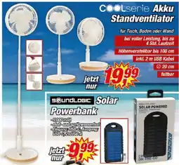Posten Börse COOLserie Akku Standventilator Angebot