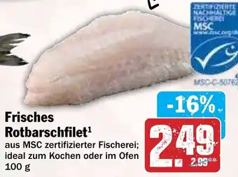 Hit Frisches Rotbarschfilet Angebot