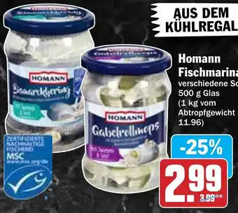 Hit Homann Fischmarinaden Angebot