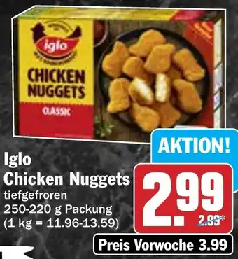 Hit Iglo Chicken Nuggets Angebot