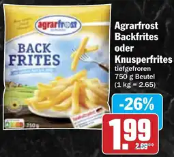 Hit Agrarfrost Backfrites oder Knusperfrites Angebot