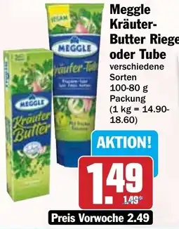 Hit Meggle Kräuter Butter Riegel oder Tube Angebot