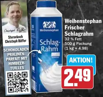 HIT Weihenstephan Frischer Schlagrahm Angebot