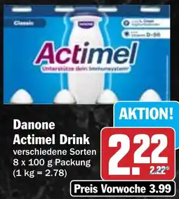 Hit Danone Actimel Drink Angebot