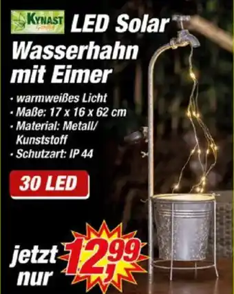 Posten Börse KYNAST LED Solar Wasserhahn mit Eimer 30 LED Angebot