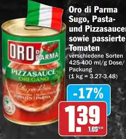 Hit Oro di Parma Sugo, Pasta- und Pizzasaucen sowie passierte Tomaten Angebot