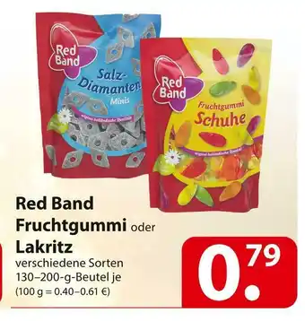 Famila Nord Ost Red band fruchtgummi oder lakritz Angebot