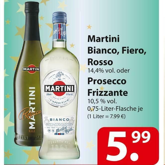 Martini bianco, fiero, rosso oder prosecco frizzante Angebot bei Famila