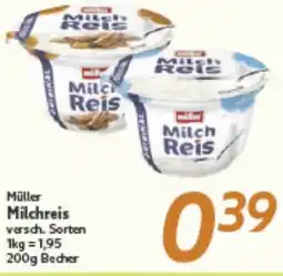 inkoop Müller Milchreis Angebot