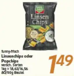 inkoop funny-frisch Linsenchips oder Popchips Angebot