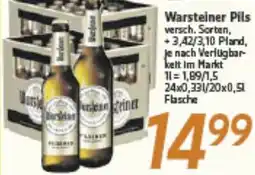 inkoop Warsteiner Pils Angebot