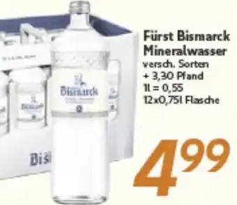 inkoop Fürst Bismarck Mineralwasser Angebot