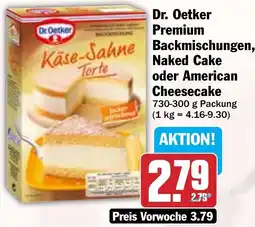 Hit Dr. Oetker Premium Backmischungen, Naked Cake oder American Cheesecake Angebot