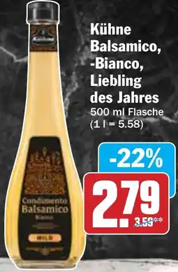 Hit Kühne Balsamico, Bianco, Liebling des Jahres Angebot