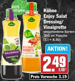 Hit Kühne Enjoy Salat Dressing/ Vinaigrette Angebot