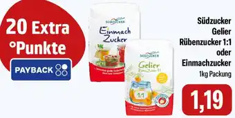 Feneberg Südzucker Gelier Rübenzucker 1:1 oder Einmachzucker Angebot