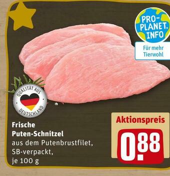 REWE Frische puten-schnitzel Angebot