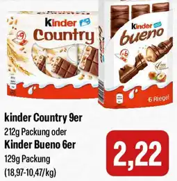 Feneberg kinder Country 9er oder Kinder Bueno 6er Angebot