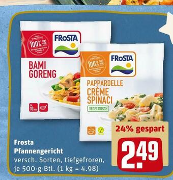 REWE Frosta pfannengericht Angebot