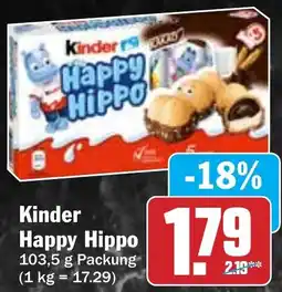 Hit Kinder Happy Hippo Angebot