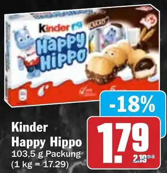 Hit Kinder Happy Hippo Angebot