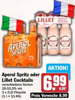 Hit Aperol Spritz oder Lillet Cocktails Angebot