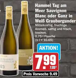 Hit Hammel Tag am Meer Sauvignon Blanc oder Ganz in Weiß Grauburgunder Angebot