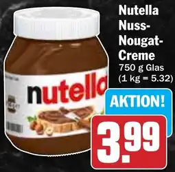 Hit Nutella Nuss Nougat Creme Angebot