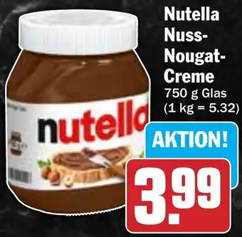 Hit Nutella Nuss Nougat Creme Angebot