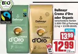 Hit Dallmayr Crema d'Oro oder Organic Angebot