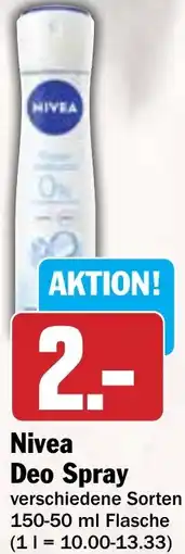 Hit Nivea Deo Spray Angebot