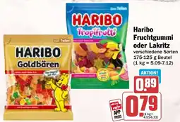 Hit Haribo Fruchtgummi oder Lakritz Angebot