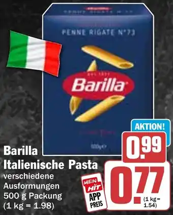 Hit Barilla Italienische Pasta Angebot