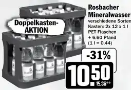 Hit Rosbacher Mineralwasser Angebot