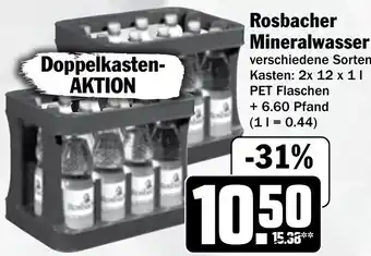 Hit Rosbacher Mineralwasser Angebot