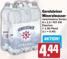 Hit Gerolsteiner Mineralwasser Angebot