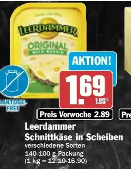 AEZ Leerdammer Schnittkäse in Scheiben Angebot