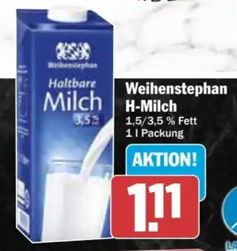 AEZ Weihenstephan H-Milch Angebot