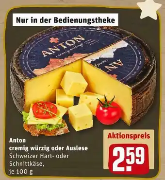 REWE Anton hart- oder schnittkäse Angebot