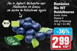 AEZ Rumänien Bio HIT Heidelbeeren Angebot