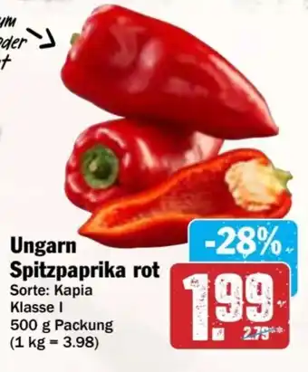 AEZ Ungarn Spitzpaprika rot Angebot