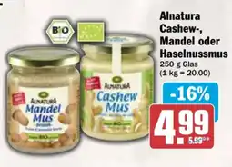 AEZ Alnatura Cashew-, Mandel oder Haselnussmus Angebot