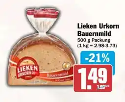 AEZ Lieken Urkorn Bauernmild Angebot