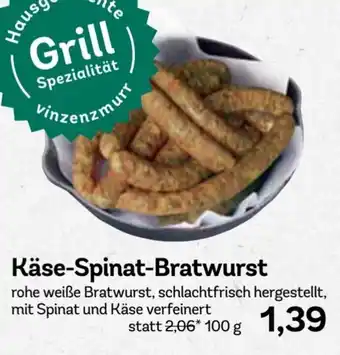 AEZ Käse-Spinat-Bratwurst Angebot