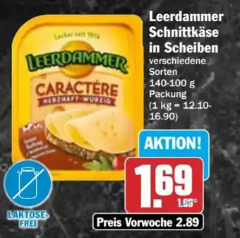 AEZ Leerdammer Schnittkäse in Scheiben Angebot