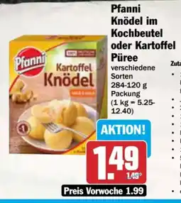 AEZ Planni Knödel im Kochbeutel oder Kartoffel Püree Angebot