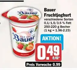 AEZ Bauer Fruchtjoghurt Angebot
